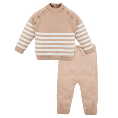Костюм вязаный Trendy Крошка Я 7734414 бежевый 01
